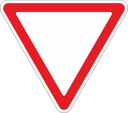 Дорожный знак 2.4 Уступите дорогу